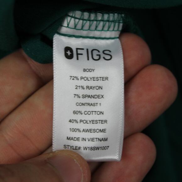 Figs Jacket Womens Small Bellery Scrub Green Technical Collection Nurse College - Picture 6 of 9